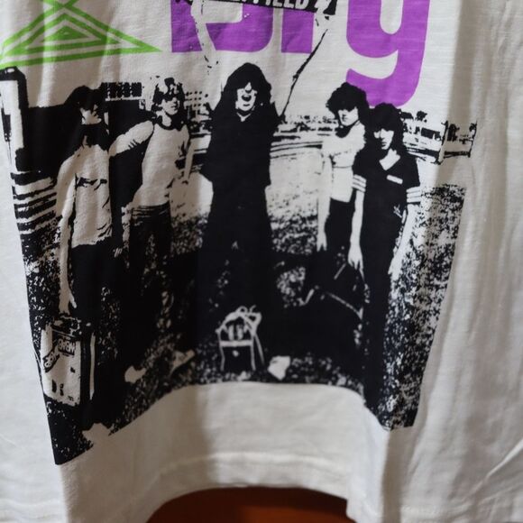 Forever 21 Graphic Def Leppard White Short Sleeve Tee Distressed Band T Medium - Picture 3 of 11